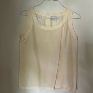 Vintage silk Chanel tank top